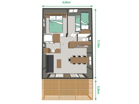 Chalet 5 persons - TIRIA