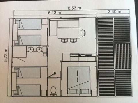 BUNGALOW 6 personas - Confort familiar