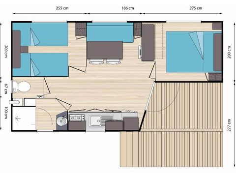 Mobilheim 5 Personen - Cocooning