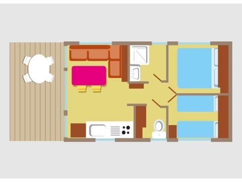 CASA MOBILE 4 persone - Casa mobile Cocoon+ 4 persone 2 camere da letto 24m² - casa mobile