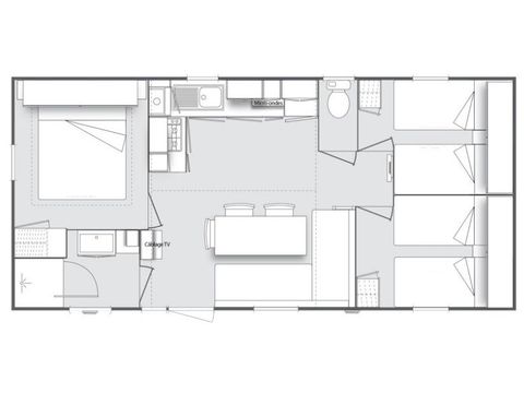 MOBILE HOME 8 people - Mobil-home Loisir+ 8 people 3 bedrooms 33m² - mobile home for 8 people