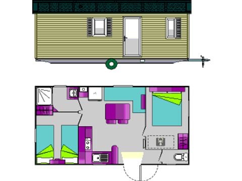 MOBILHOME 4 personas - Cabo Verde