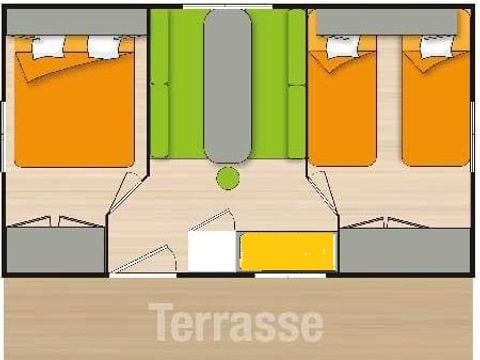 MOBILE HOME 4 people - (without sanitary facilities)