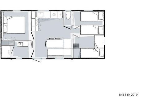 Mobile home 6 persons - CURACAO Prestige 3 bedrooms