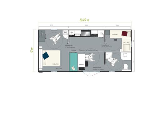 MOBILE HOME 4 people - Silva (PMR)