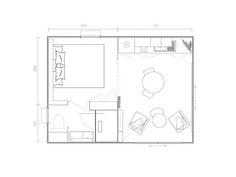 Mobilheim 2 Personen - MINI-SUITE KEYWEST