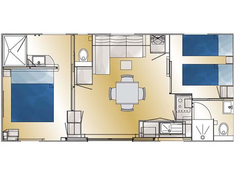 MOBILHEIM 4 Personen - Grand Confort TAOS