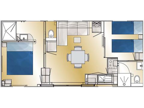 Mobile home 4 persons - Grand Confort TAOS