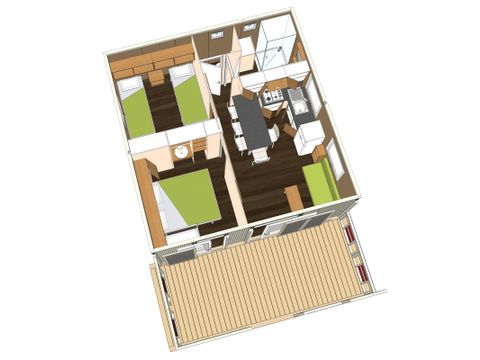 Chalet 5 Personen - Komfort plus