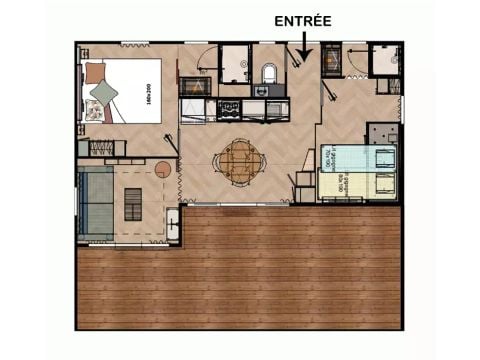 Chalet 5 persons - Basque Belharra 3 Rooms 5 People Air-conditioned + TV
