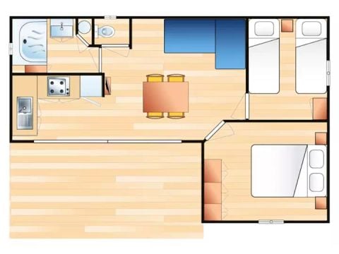 Chalet 5 persons - Espelette 3 Rooms 5 People Air-conditioned + TV