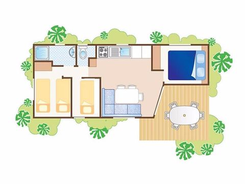 Mobile home 5 persons - O Hara