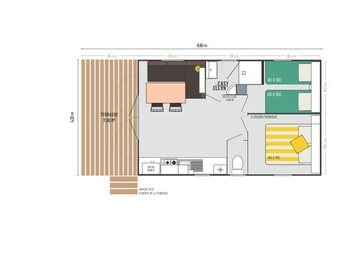 MOBILHOME 6 personas - LoggiaBay MRI
