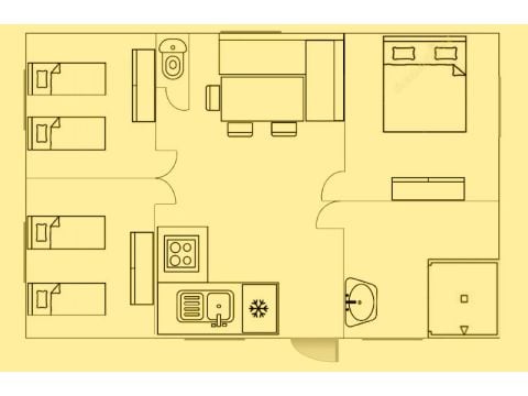 MOBILHOME 6 personnes - SUPER TITANIA