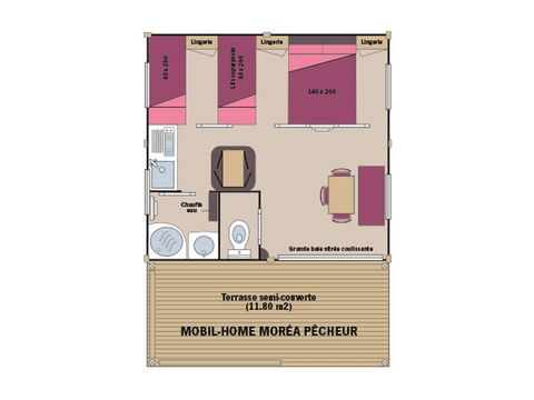 CASA MOBILE 5 persone - Moréa Pêcheur