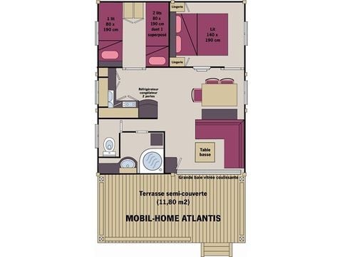 MOBILHOME 5 personnes - Atlantis