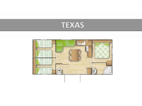 Mobile home 8 persons - TEXAS ECO.