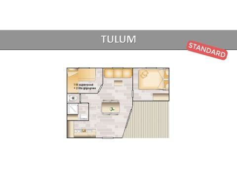 Mobile home 5 persons - STANDARD TULUM.