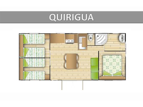 Mobile home 6 persons - QUIRIGUA STANDARD.