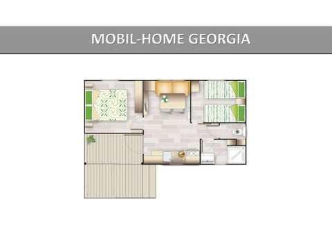 MOBILHOME 4 personnes - GEORGIA STANDARD.