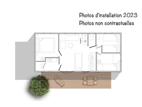 MOBILE HOME 6 people - Premium loft 33m² Air conditioning TV
