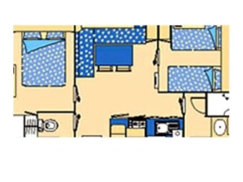 MOBILHOME 5 personas - MH2 O'HARA 784T 4/5 plazas