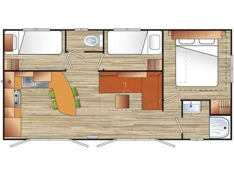 Mobile home 4 persons - VISIO - 3 bedrooms