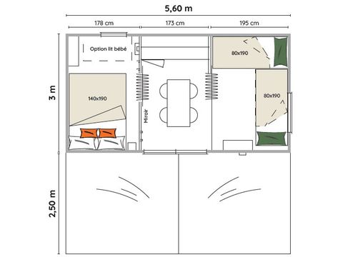 CANVAS BUNGALOW 4 people