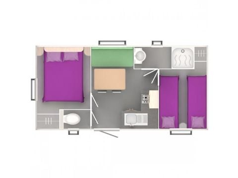 Stacaravan 4 personen - PARTIJ ET GARONNE