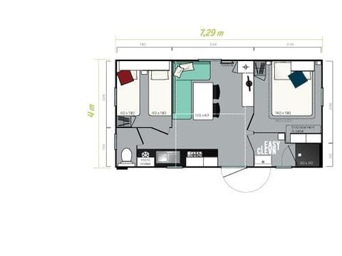 Stacaravan 6 personen - TARN ET GARONNE