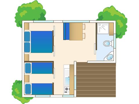 CHALET 4 persone - 4 PERSONE