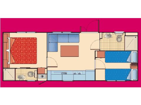 Stacaravan 4 personen - Ginestra