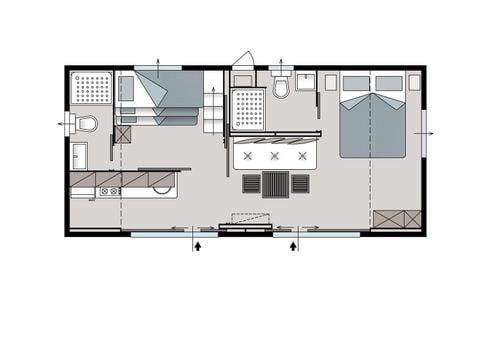 CASA MOBILE 5 persone - Giardino di campagna