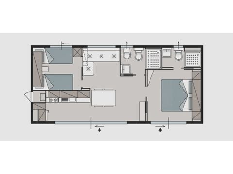 MOBILE HOME 4 people - Ciclamino Super Garden