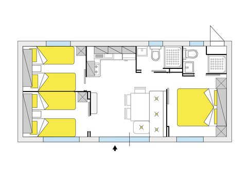 Mobile home 6 persons - Leonardo Plus (Superior)