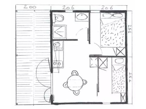 Chalet 4 personen - Premium 3 Kamers 4 Personen