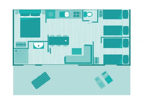 Mobile home 6 persons - CLIM