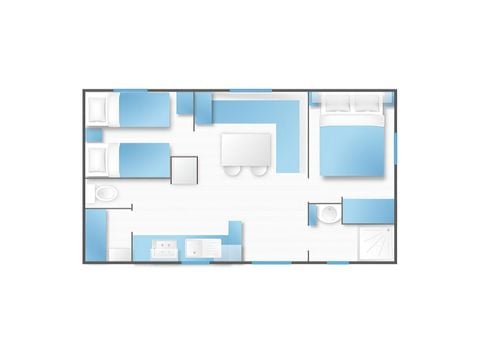 Stacaravan 4 personen - Cottage Comfort