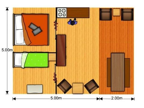 Safaritent 4 personen - Safaritent 35m