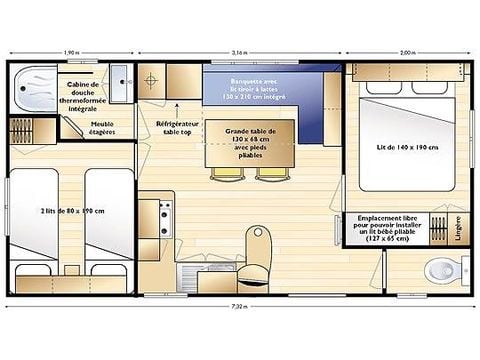 MOBILHOME 6 personas - Familia