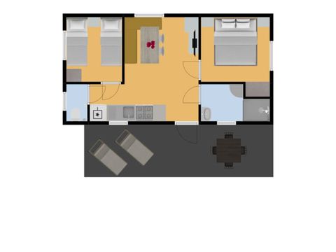 MOBILHOME 4 personas - Besson