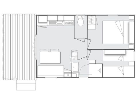 Mobile home 4 persons - Cocoon for 4 people 2 bedrooms 24m² (2 bedrooms)