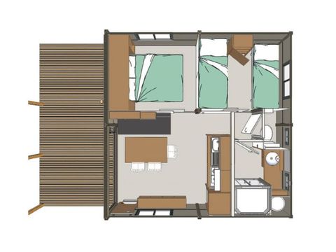 Chalet 5 persons - Evasion 2 rooms 24m² (24m²)