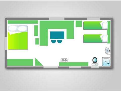 CASA MOBILE 4 persone - 2 camere da letto