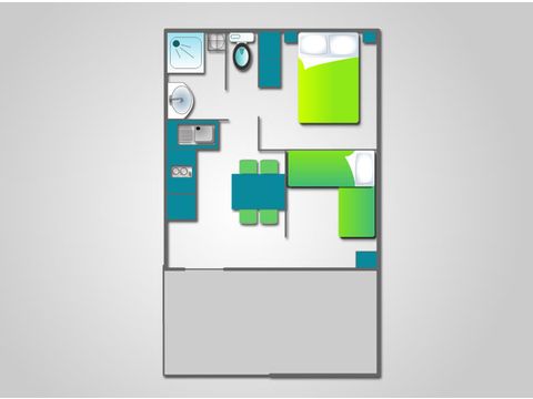 CHALET 4 personas - 2 habitaciones