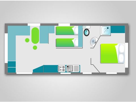 MOBILE HOME 5 people - 25 m²