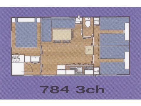 BUNGALOW 6 personnes - O'phea 784  (2013) 6 pers clim