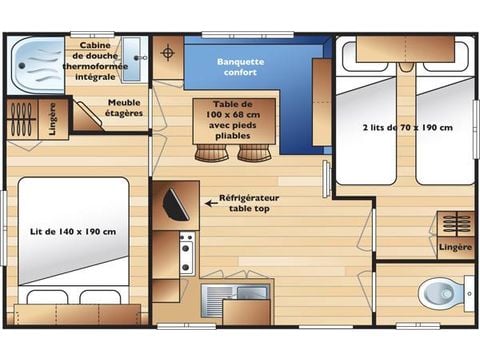 Mobilheim 4 Personen - Klassisch