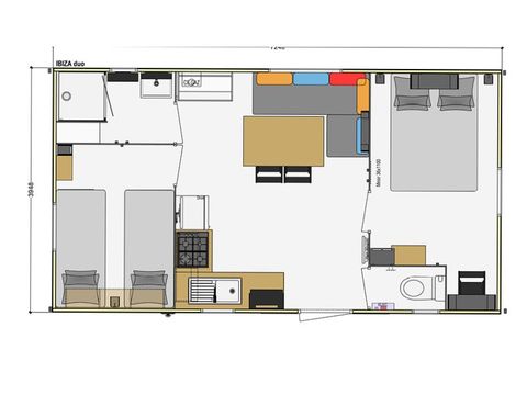 Mobile home 6 persons - Premium