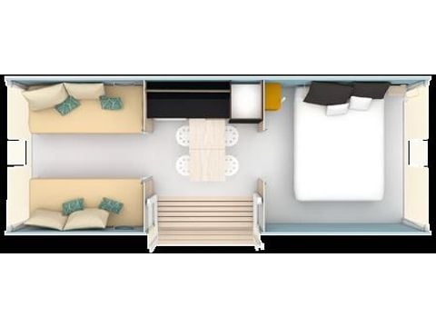 AUßERGEWÖHNLICHE UNTERKUNFT 4 Personen - Zelt Confort 2 Zimmer